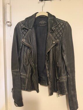 2013 All Saints Leather Biker Jacket